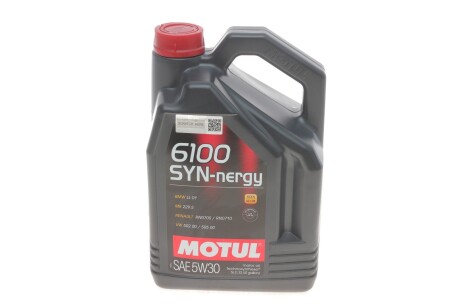 Олива моторна 5W30 Syn-nergy 6100 (5L) (MB 229.5/VW 502 00/505 00) (107972) MOTUL 838351