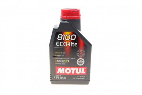 Олива моторна 8100 Eco-Lite 5W-30, 1л. MOTUL 839511