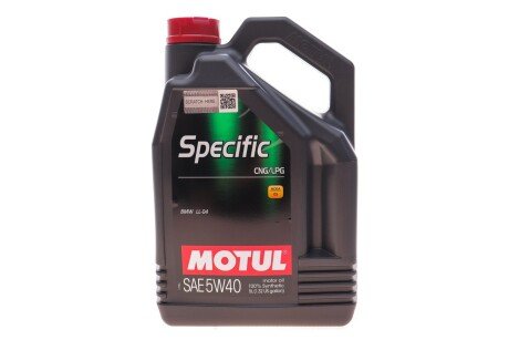 Олива SPEC CNG/LPG 5W40 5L MOTUL 854051