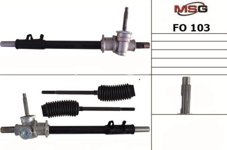 Рульова рейка без ГПК нова FORD ESCORT IV (GAF, AWF, ABFT) 85-90, ESCORT IV (ALF) 86-90 MSG FO103