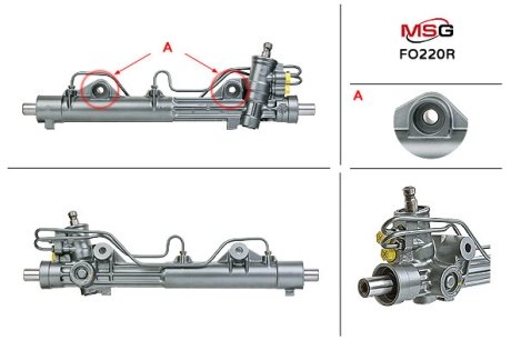 Рульова рейка з ГПК відновлена FORD KA 2004-2008 MSG FO220R