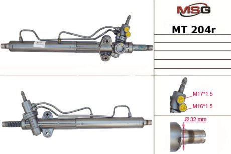 Рульова рейка з ГПК відновлена Mitsubishi Pajero III 00-07 MSG MT204R