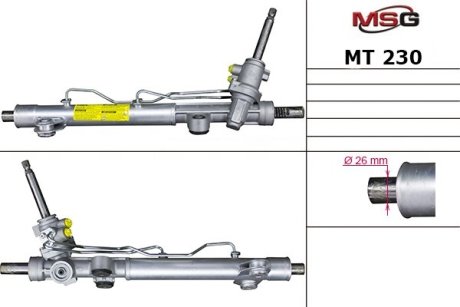 Рульова рейка з ГПК нова MITSUBISHI Galant 03- MSG MT230 (фото 1)