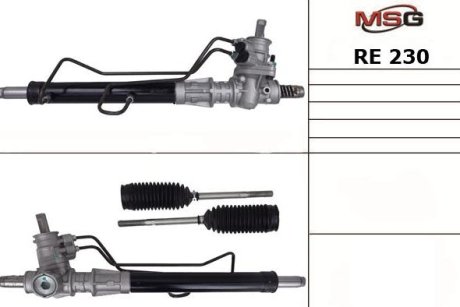 Рульова рейка з ГПК нова Renault Clio II 98-05, Renault Kangoo 97-07, Nissan Kubistar 03-08 MSG RE230 (фото 1)