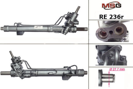 Рульова рейка з ГПК відновлена Renault Laguna II 00-07 MSG RE236R