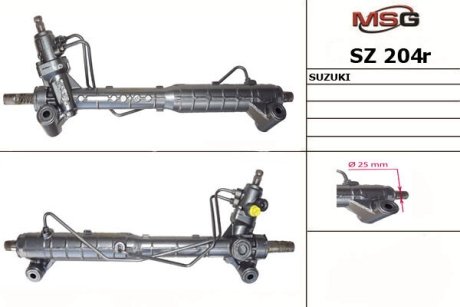 Рульова рейка з ГПК відновлена SUZUKI Grand Vitara 2004- MSG SZ204R (фото 1)