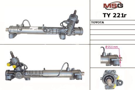 Рульова рейка з ГПК відновлена Toyota Celica 99-05 MSG TY221R