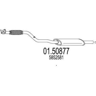 Глушник ZAFIRA B 1,6.. MTS 0150877