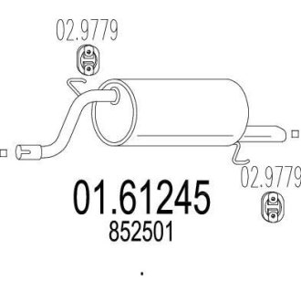 Труба вихлопна koсc. CORSA D 1.2 +.. MTS 0161245