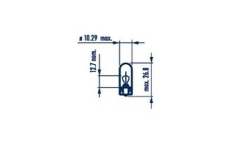 Автолампа W5W W2,1x9,5d 5 W NARVA 17177