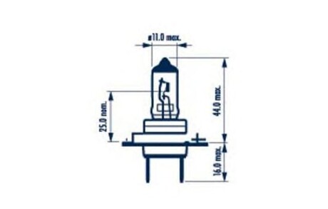 Лампа розжарювання H7 12v 55w Px26d NARVA 48328B1