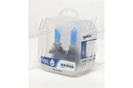 Лампа розжарювання TWIN SET Hb3 12v 65w RANGE POWER WHITE NARVA 48625S2