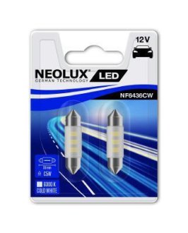 Лампы LED C5W 36mm 6000K 2шт NEOLUX NF6436CW02B