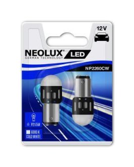 Набір ламп LED P21/5W 12V 1.2W 6000K NEOLUX NP2260CW02B