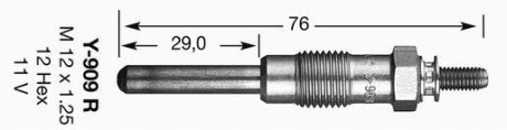 Свічка розжарювання NGK 4602