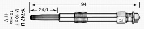 Свічка розжарювання NGK 4694