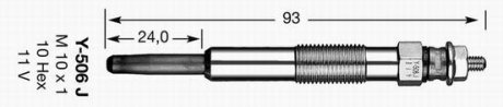 Свічка розжарювання NGK 4902