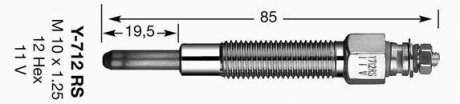 Свічка розжарювання NGK 6140