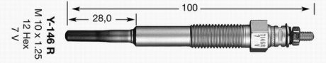 Свічка розжарювання NGK 7492