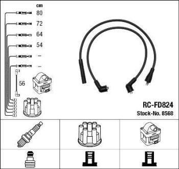 Дроти запалення NGK RCFD824