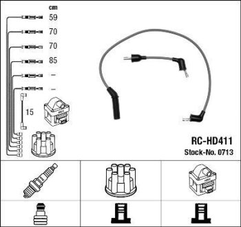 Дроти запалення, набір NGK RCHD411