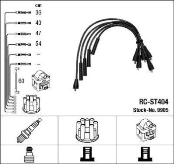 Високовольтні дроти (набір) NGK RCST404