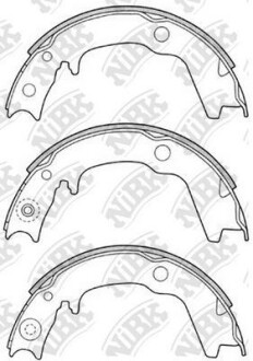 Колодки барабан. NiBK FN6704 (фото 1)