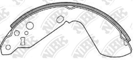 Колодки барабанные Vitara 90-98 16v NiBK FN9942