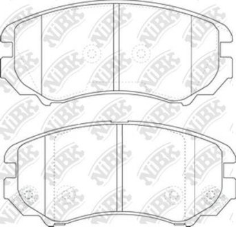 Колодки тормозные (без датчика) NiBK PN0377