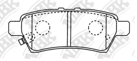 Колодки тормозные NiBK PN0430