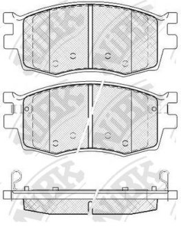 Колодки гальмівні дискові NiBK PN0435