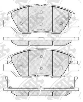 КОЛОДКИ ГАЛЬМ. NiBK PN0446