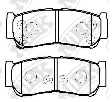 Колодки гальм. NiBK PN0447