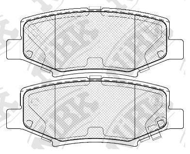 Колодки задние c2007-- Wrangler,Grand Cherokee,Liberty,Nitro NiBK PN0497