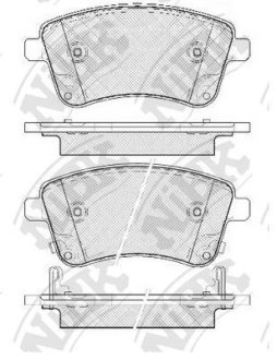 Колодки передние NiBK PN0703