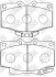 Колодки тормозные передние Toyota 4 Runner, Land Cruiser 70 NiBK PN1350 (фото 1)