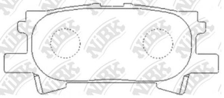 Колодки тормозные (без датчика) NiBK PN1498