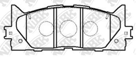 Колодки гальмівні дискові NiBK PN1521