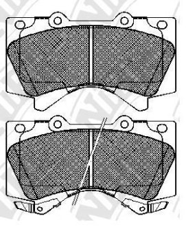 Колодки тормозные (без датчика) NiBK PN1541