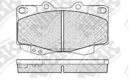 Колодки передние Toyota Fortuner, Hilux, Tacoma NiBK PN1830