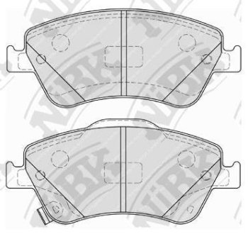 Колодки гальм. NiBK PN1834