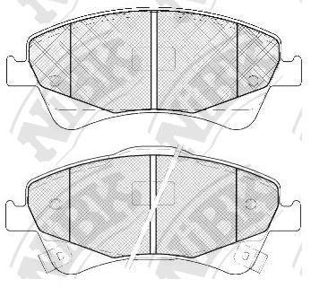 Колодки гальмівні дискові NiBK PN1837