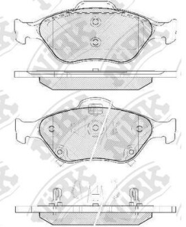 Колодки гальм. NiBK PN1839