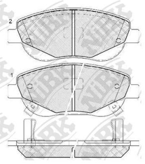 Колодки гальм. NiBK PN1843