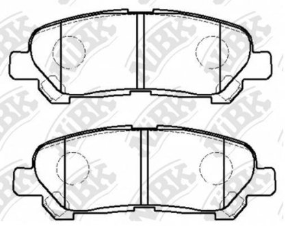 Колодки гальм. NiBK PN1848