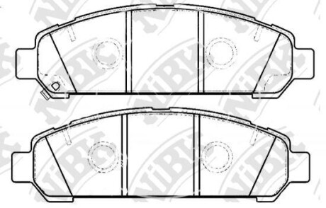 Колодки гальм. NiBK PN21003