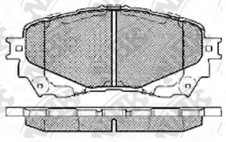 Колодки гальм. NiBK PN25002