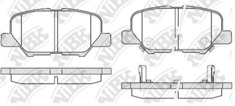 Колодки гальм. NiBK PN25003
