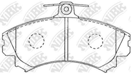 Колодки гальм. NiBK PN3090