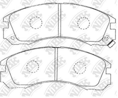 Колодки тормозные (без датчика) NiBK PN3233